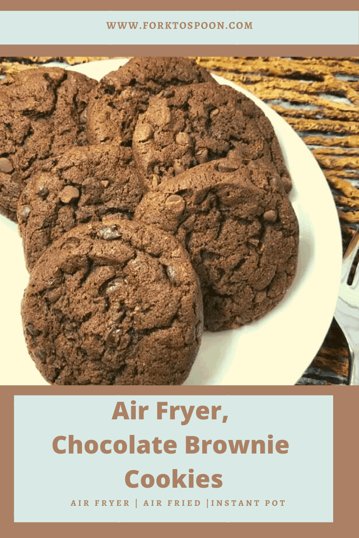 Air Fryer, Chocolate Brownie Cookies