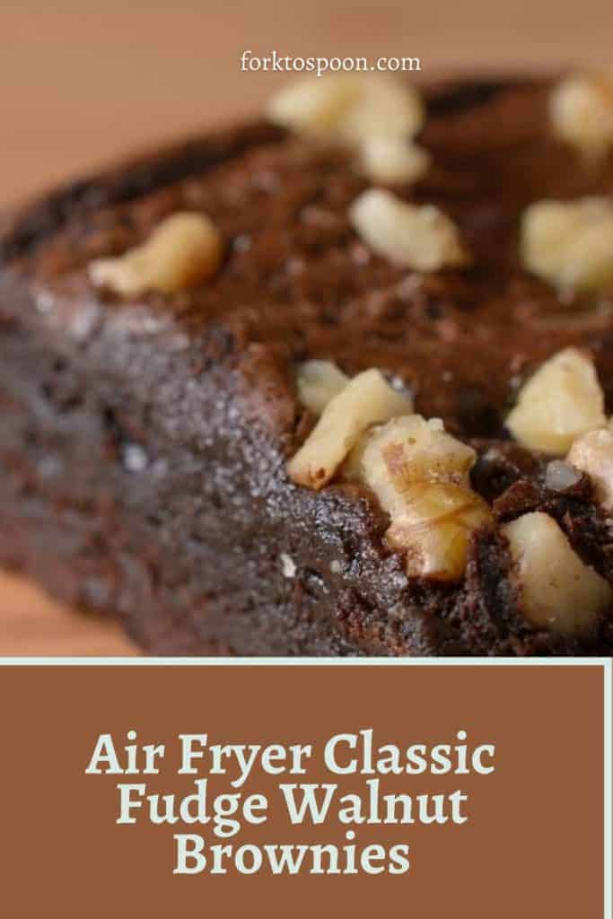How To Make Air Fryer Classic Fudge Walnut Brownies