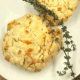 Air Fryer Cheddar Thyme Flaky Biscuits