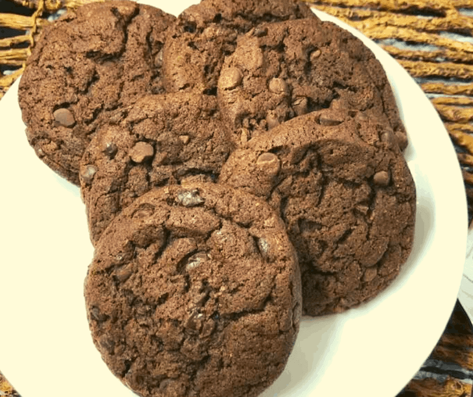 Air Fryer Chocolate Brownie Cookies Fork To Spoon