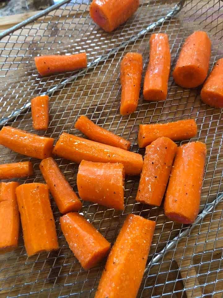 Air Fryer, Garlic Roasted Carrots Fork To Spoon