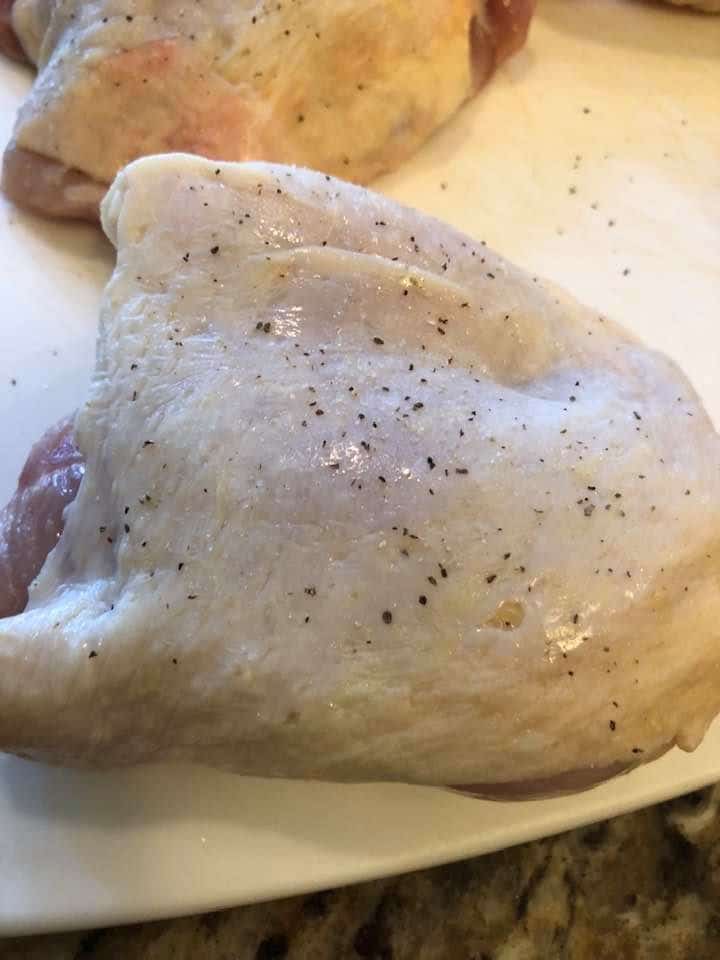 Air Fryer, Pesto Chicken Thighs Fork To Spoon