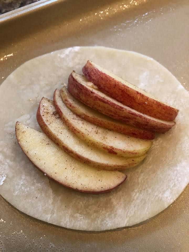 Air Fryer, Easy Apple Tarts Fork To Spoon