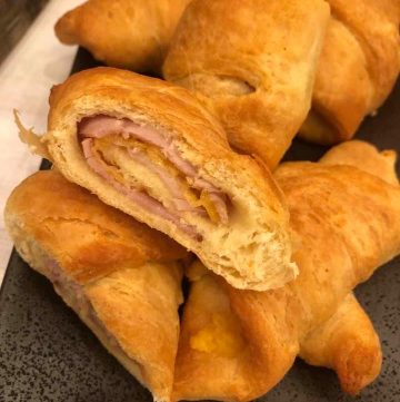 Air Fryer, Ham and Cheese Crescent Rolls - Fork To Spoon