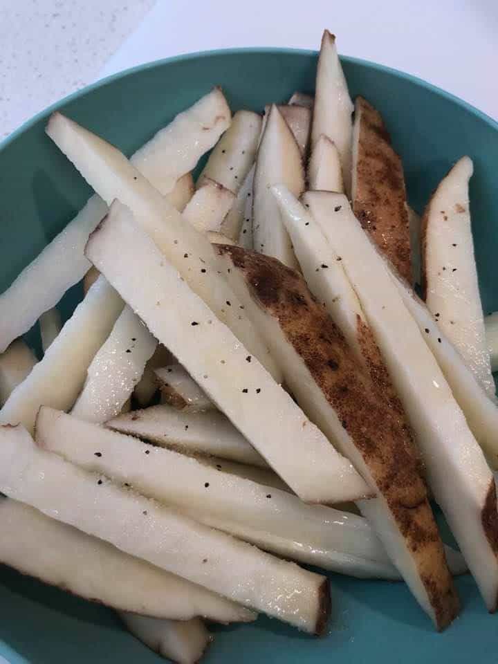Air Fryer, Spicy Oven French Fries Fork To Spoon