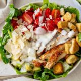 AIR FRYER GRILLED CHICKEN CAESAR SALAD
