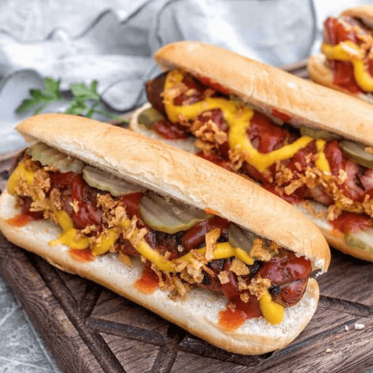 Fried Bacon Wrapped Hot Dog Recipe