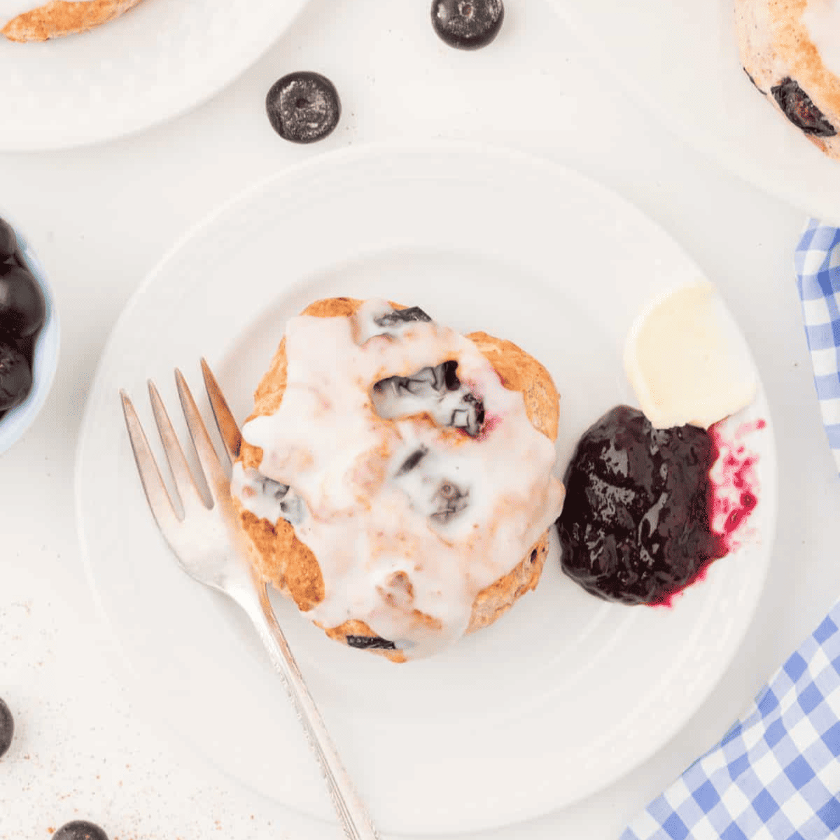 Air Fryer Blueberry Biscuits 
