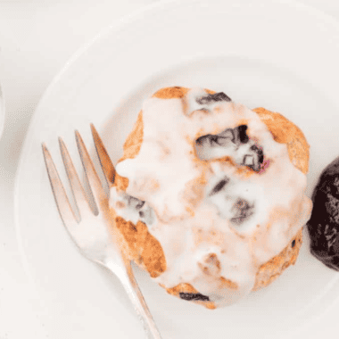 Air Fryer Blueberry Biscuits