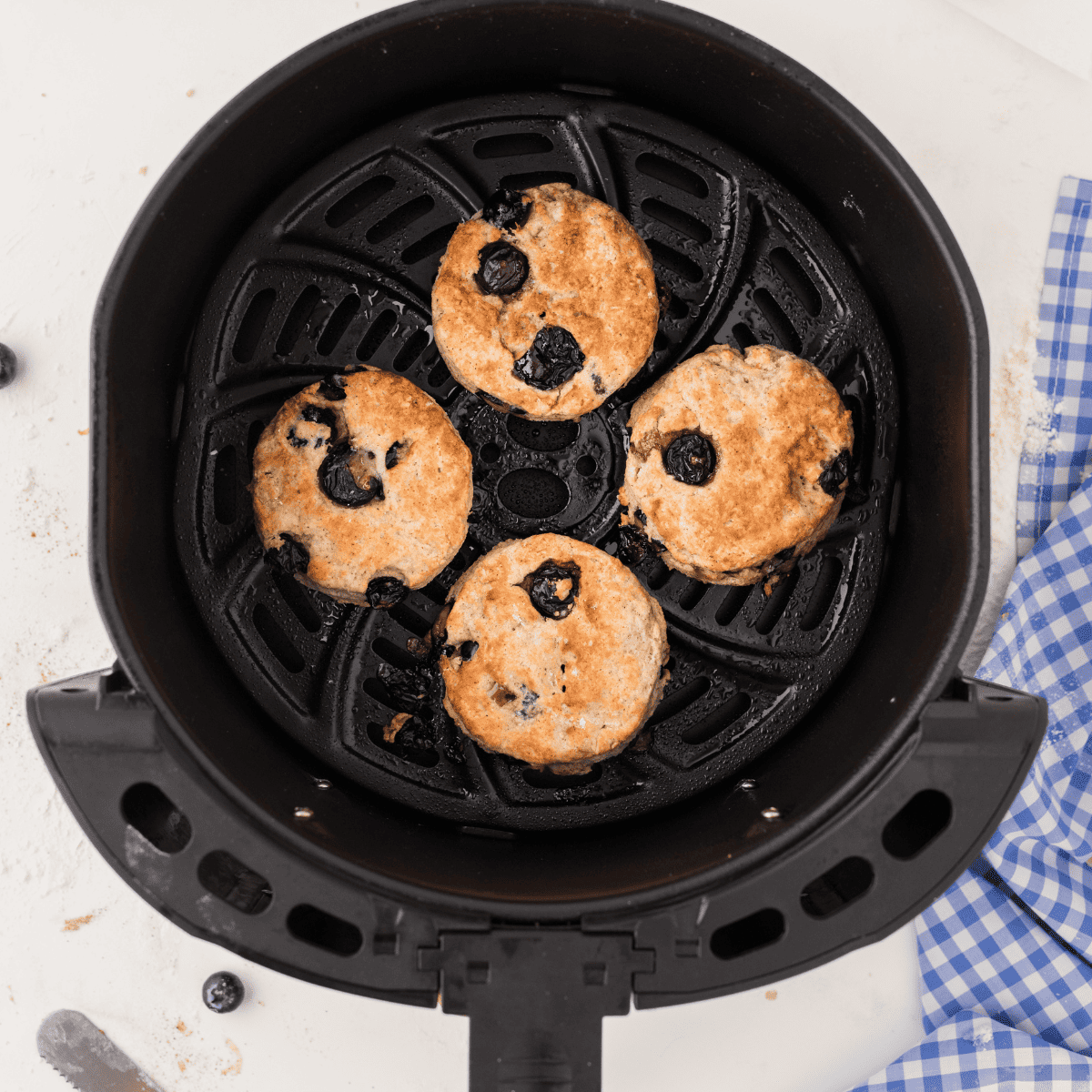 Air Fryer Blueberry Biscuits  