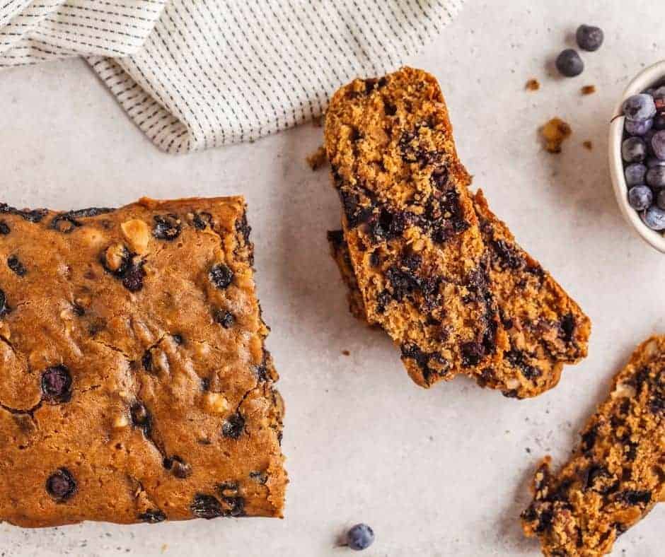 Air Fryer Blueberry Zucchini Bread