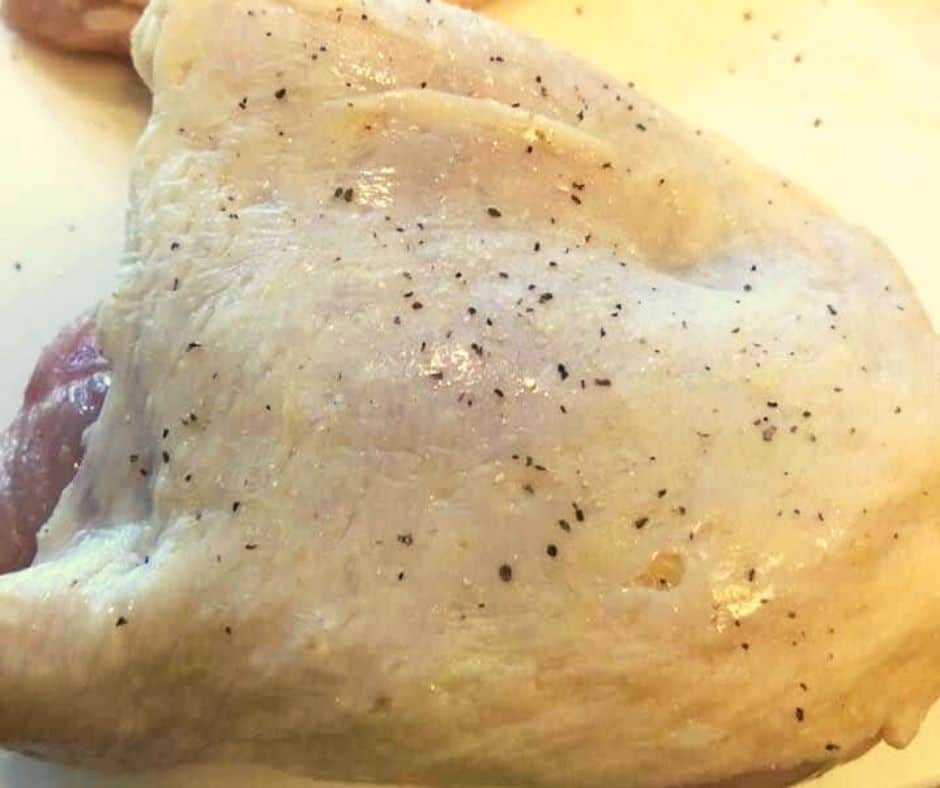 Season Chicken with Salt and Black Pepper