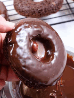 Air Fryer Chocolate Cake Mix Donuts