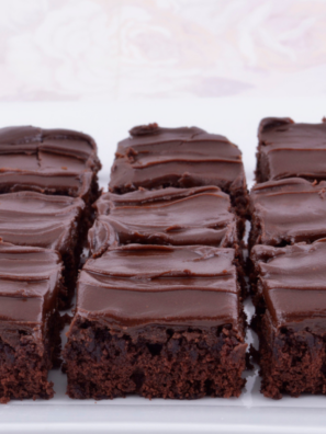 Air Fryer Chocolate Frosted Fudge Brownies