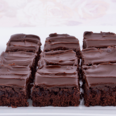 Air Fryer Chocolate Frosted Fudge Brownies