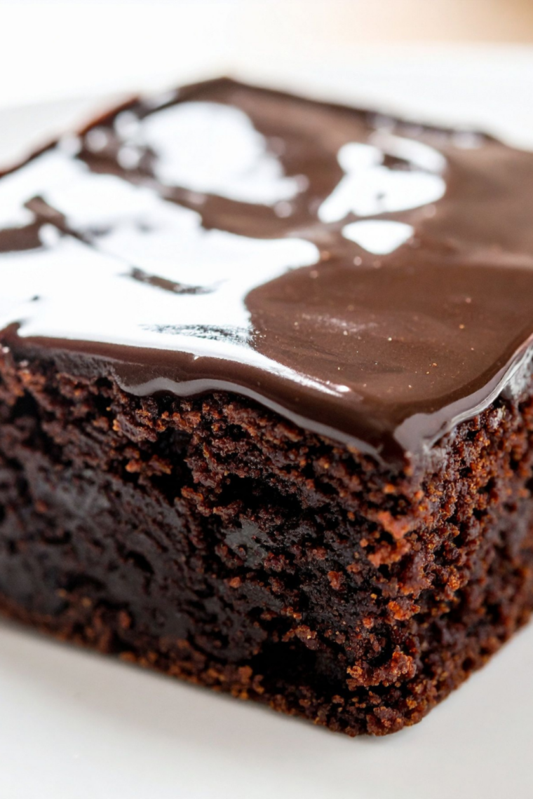 chocolate fudge brownies cooked in air fryer with creamy frosting