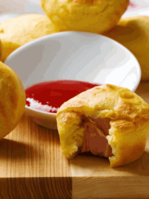 Air Fryer Corn Dog Muffins