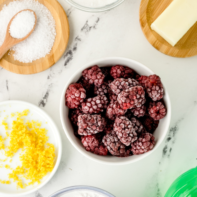 ingredients for Air Fryer Oatmeal Cake on a table