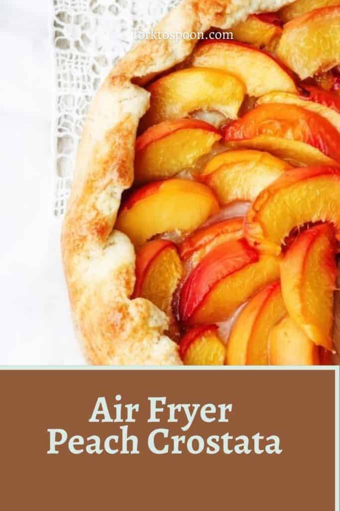 Air Fryer Peach Crostata