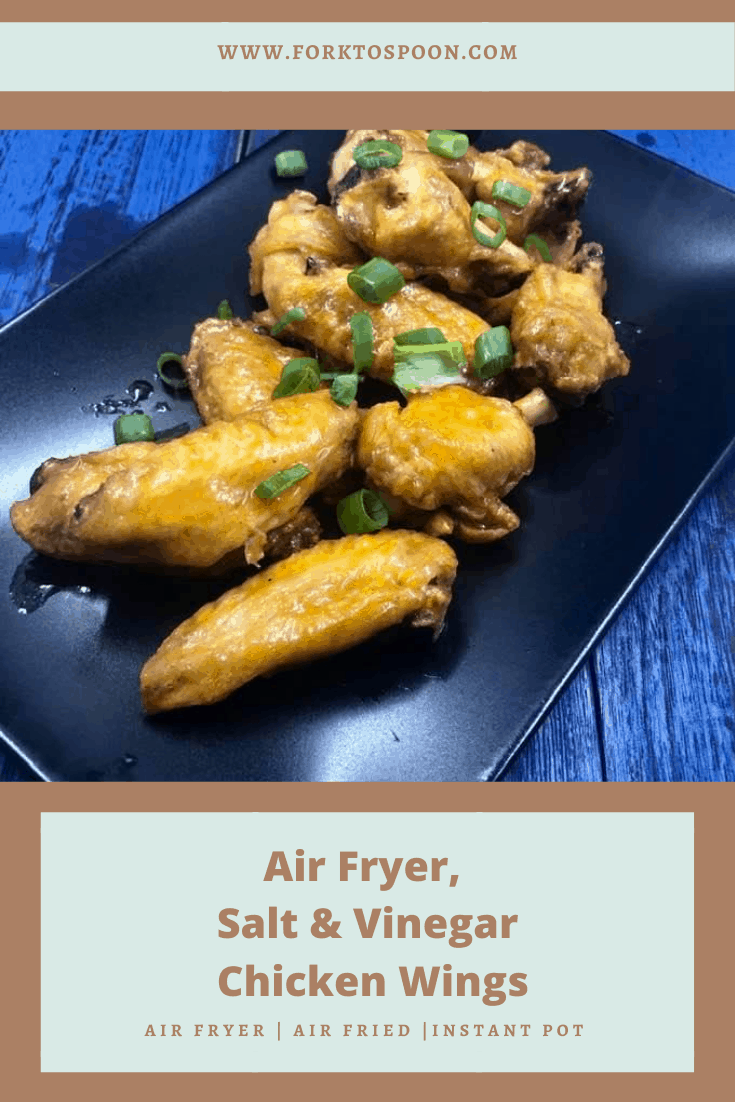 Air Fryer, Salt & Vinegar Chicken Wings Fork To Spoon