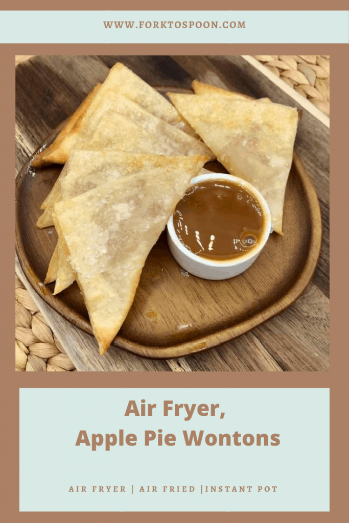 Air Fryer Apple Pie Wontons
