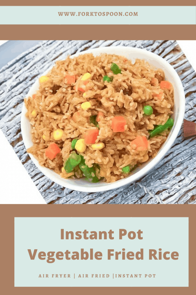 Instant Pot Vegetable Fried Rice