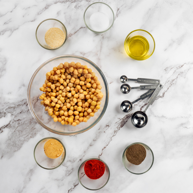 Air Fryer Sesame Seed Roasted Chickpeas