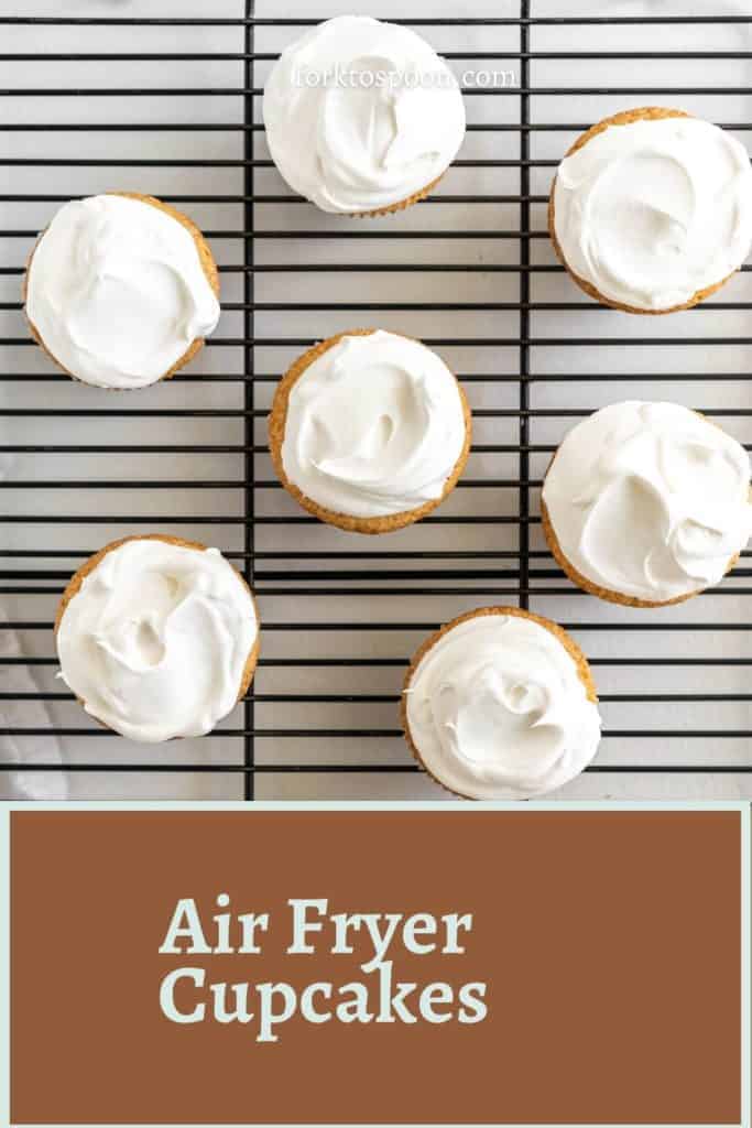 Air Fryer Vanilla Cupcakes Fork To Spoon