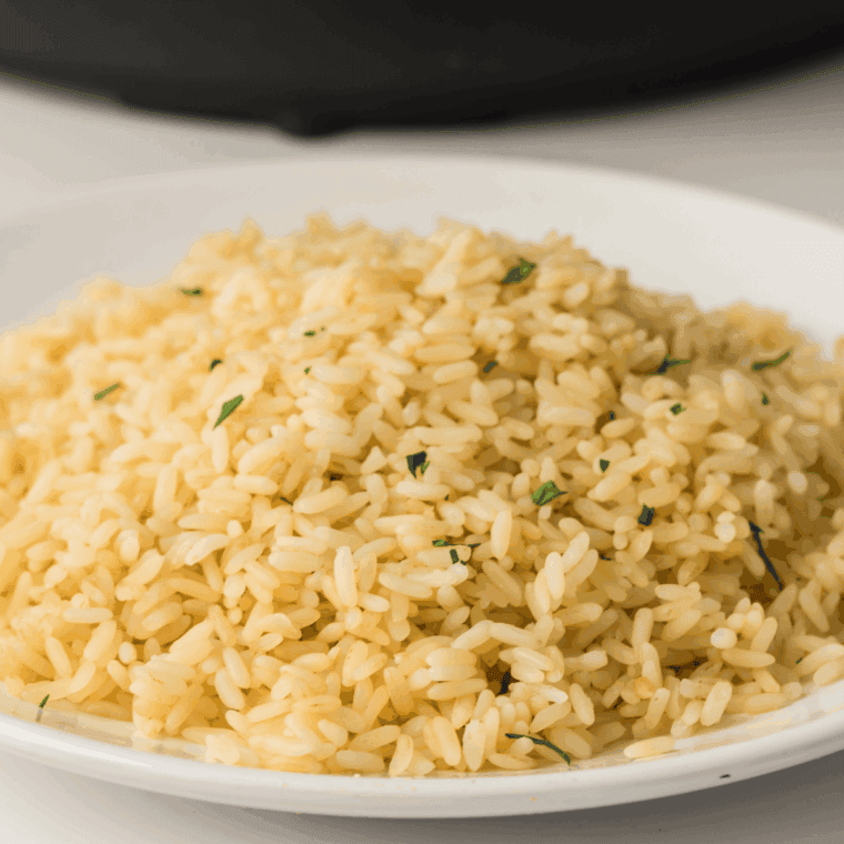 Fluffy copycat Panda Express white rice in a bowl.