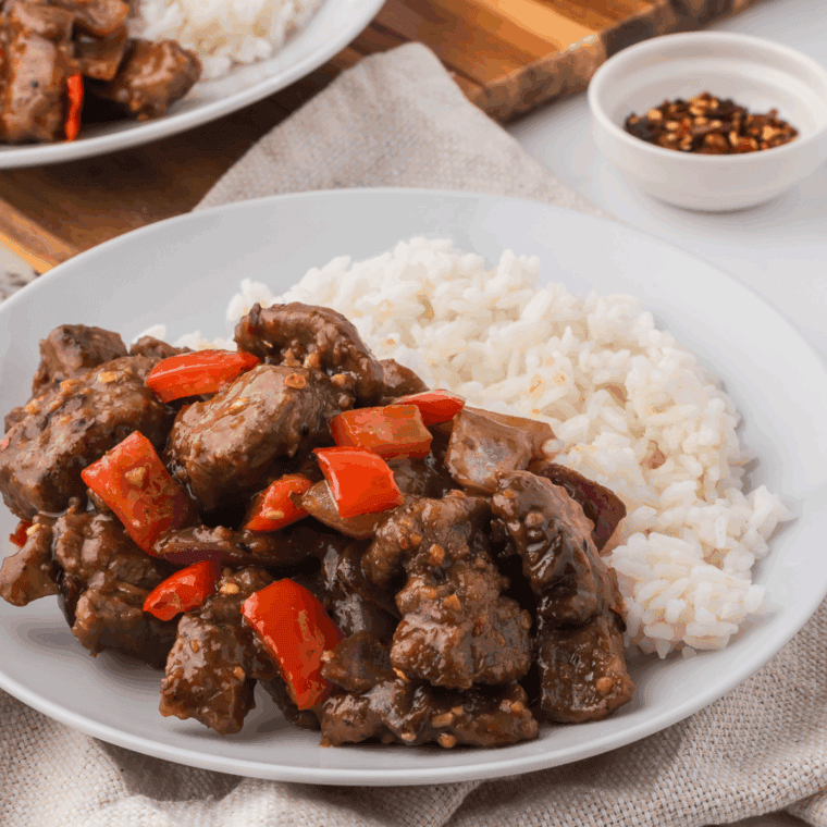 Bowl of fluffy white rice made in the Instant Pot, just like Panda Express.