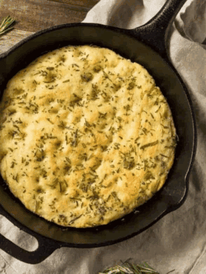 Easy Air Fryer Garlic Herb Quick Bread