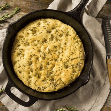Easy Air Fryer Garlic Herb Quick Bread
