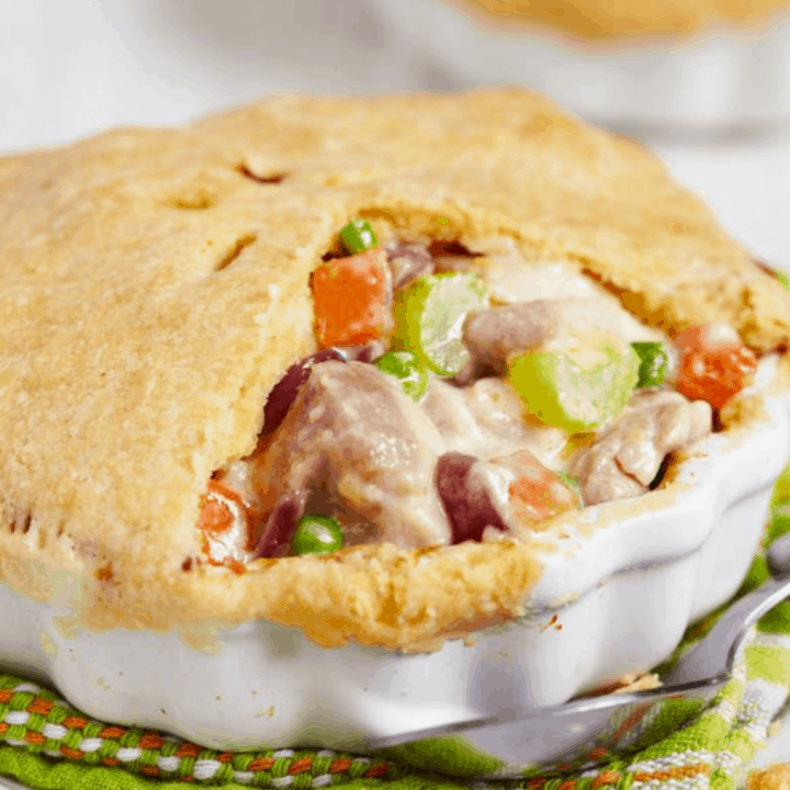 How to Make a Frozen Chicken Pot Pie in the Air Fryer - Fork To Spoon