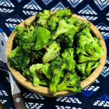 Air Fryer, Roasting Frozen Broccoli (KETO Friendly)-image
