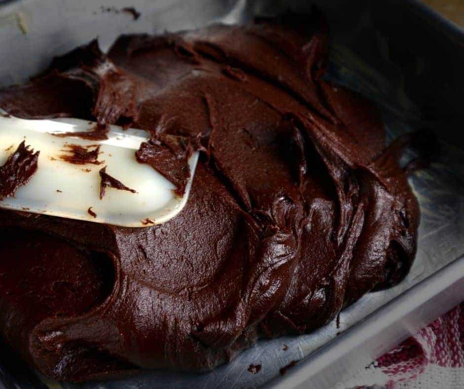 Brownies into Pan