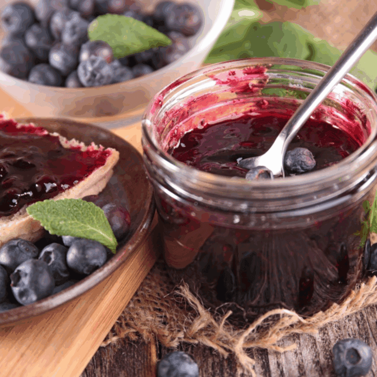 Ingredients needed for Air Fryer Jam Tarts on kitchen table.