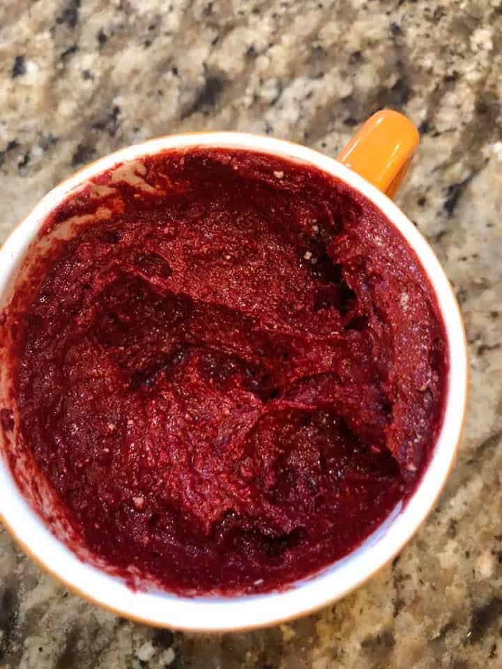 Air Fryer Red Velvet Mug Cake Fork To Spoon