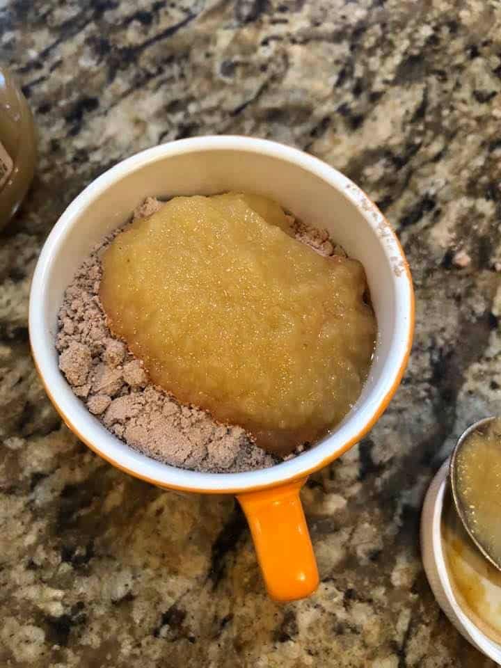 Air Fryer Red Velvet Mug Cake Fork To Spoon