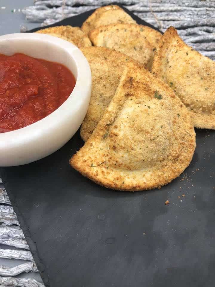 Air Fryer Fried Pierogies Fork To Spoon