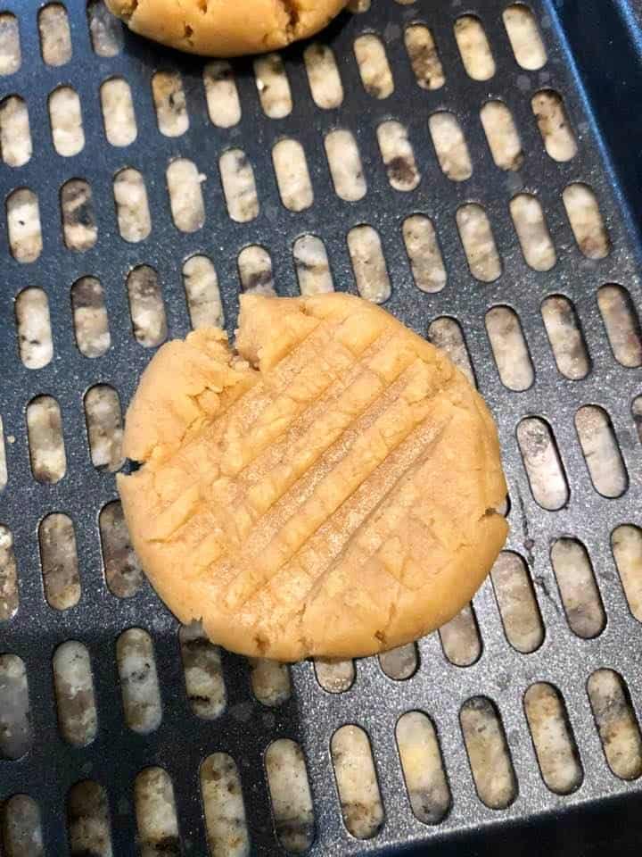 Peanut Butter Cookie Recipe For the Air Fryer - Fork To Spoon
