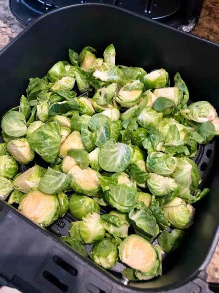 Brussels Sprouts In Air Fryer Basket