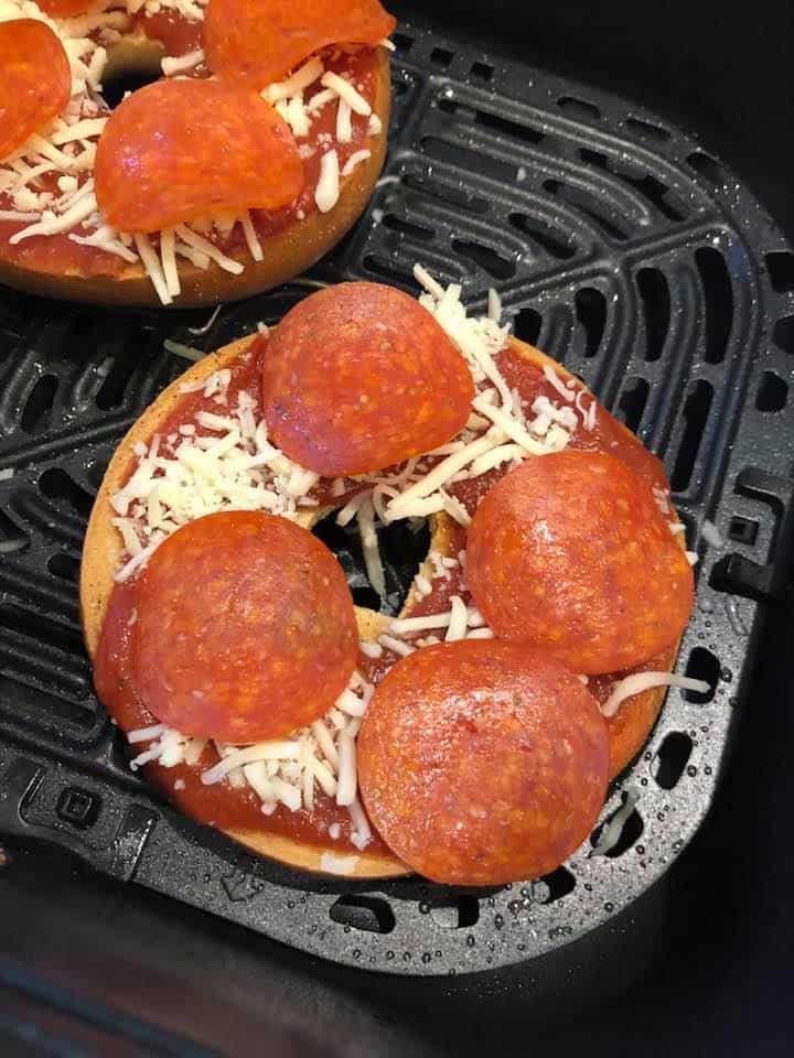 Pizza Bagel with Toppings