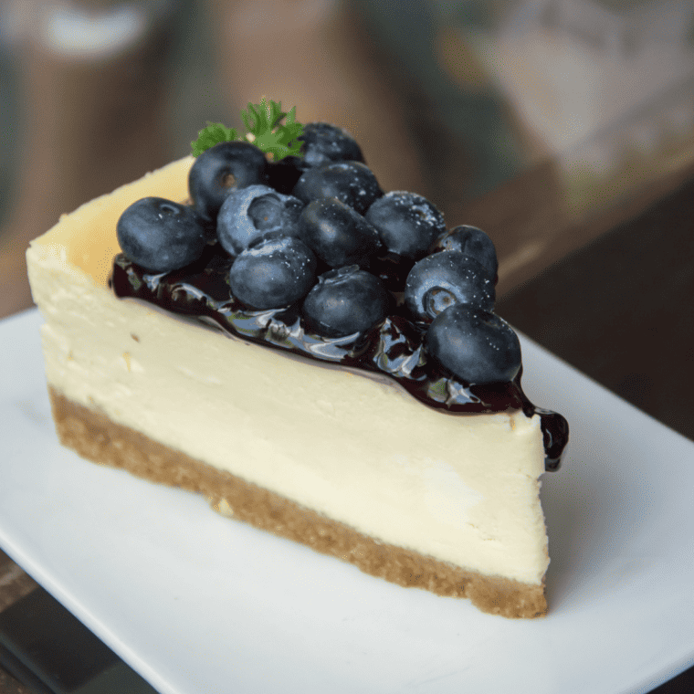 Air Fryer Blueberry Cheesecake