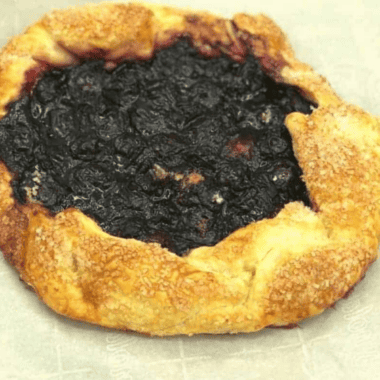 Air Fryer Blueberry Galette