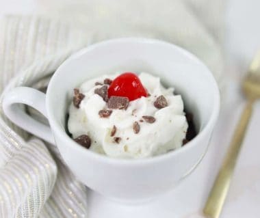 Air Fryer Brownie in a Mug