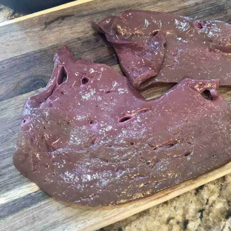 Ingredients needed for Easy Air Fryer Old-Fashioned Liver and Onions (Tender & Silky) on kitchen table.