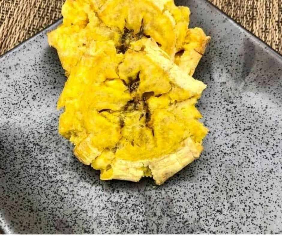 Air Fryer Tostones Fried Plantains