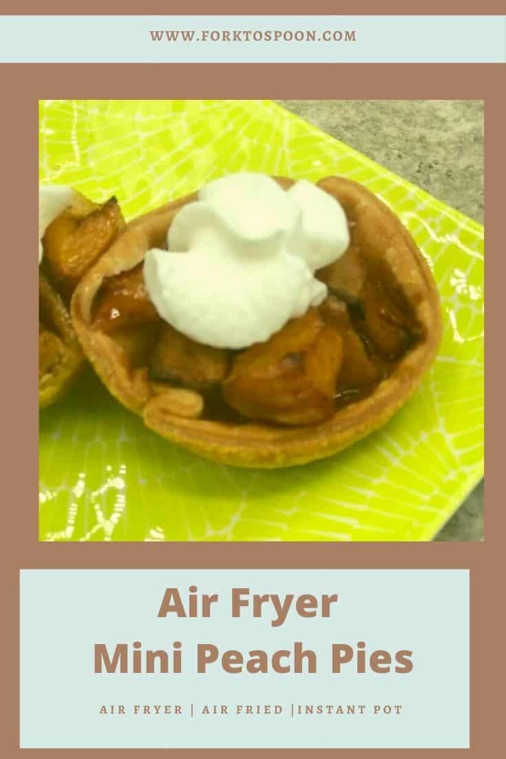 Air Fryer Mini Peach Pies Fork To Spoon