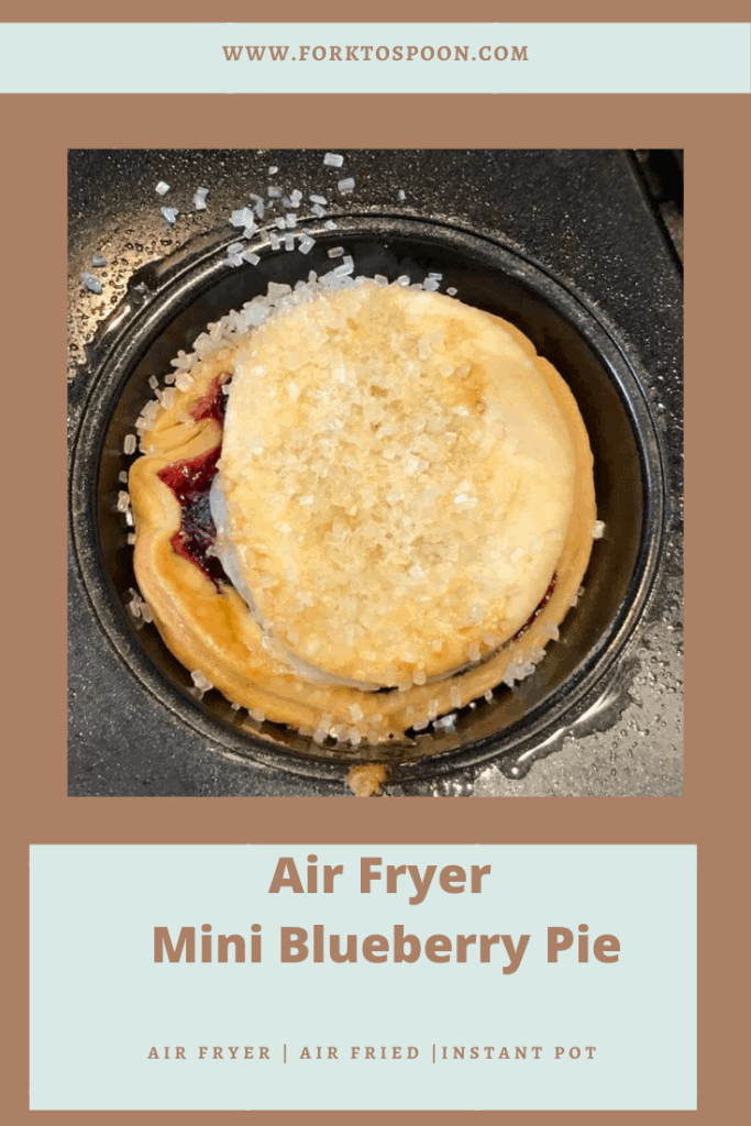Air Fryer Mini Blueberry Pie