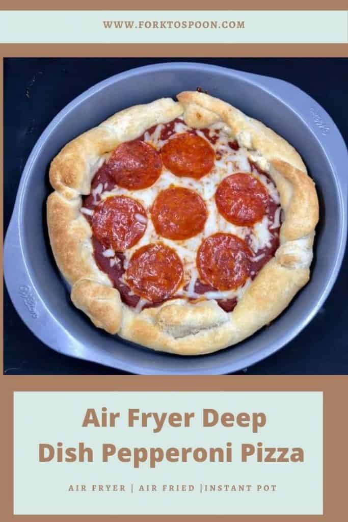 Air Fryer Pepperoni Pizza